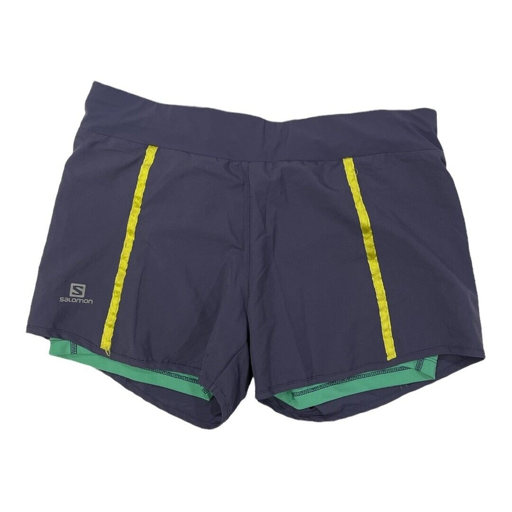 SALOMON Womens Size Medium Gray Acti lite Shorts
